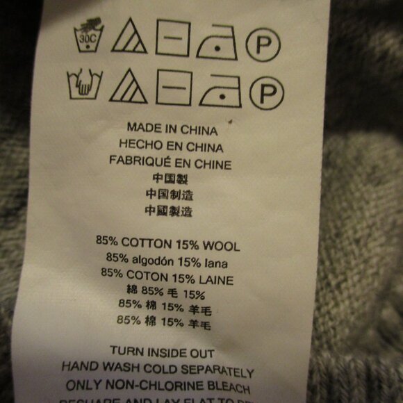 Michael Kors Woman X Large Gray Zip Front Warm Long Sleeve Pullover Sweater - Picture 6 of 7